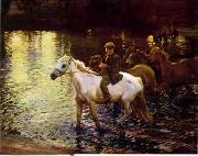 unknow artist Classical hunting fox, Equestrian and Beautiful Horses, 034. oil painting on canvas